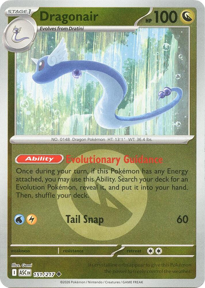 Dragonair (Energy Symbol Pattern) 151/217 card from ME: Ascended Heroes