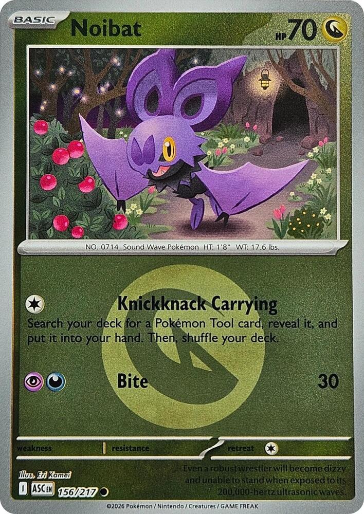 Noibat (Energy Symbol Pattern) 156/217 card from ME: Ascended Heroes