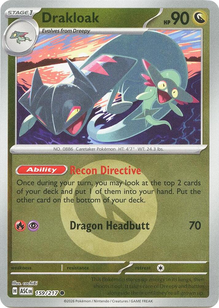 Drakloak (Energy Symbol Pattern) 159/217 card from ME: Ascended Heroes