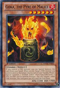 Goka, the Pyre of Malice SDOK-EN006 card from Structure Deck: Onslaught of the Fire Kings