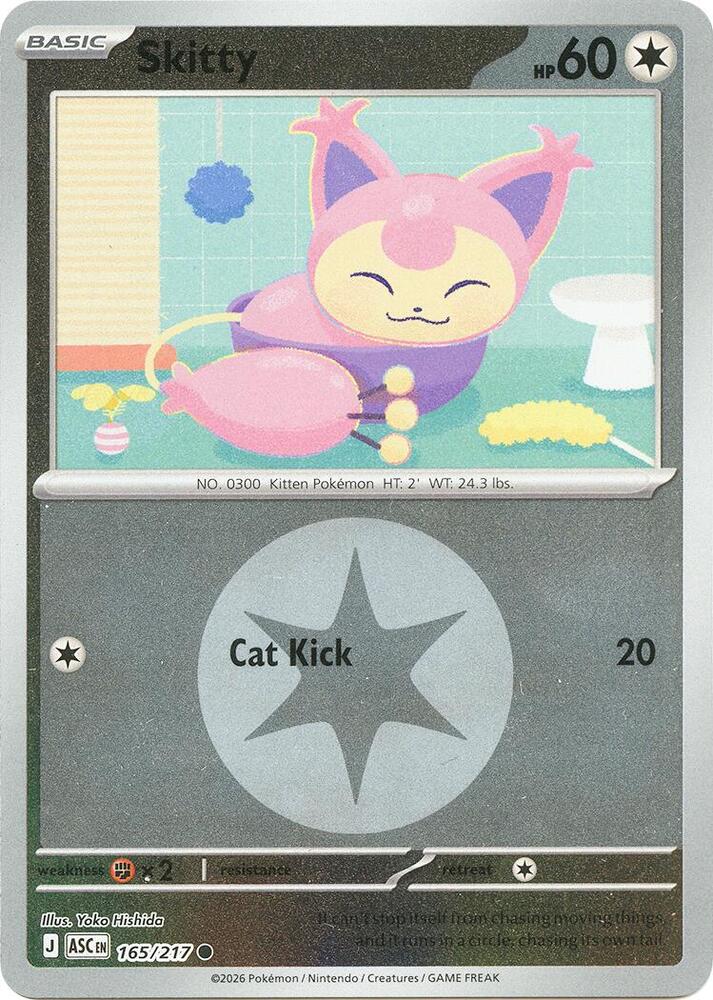 Skitty (Energy Symbol Pattern) 165/217 card from ME: Ascended Heroes
