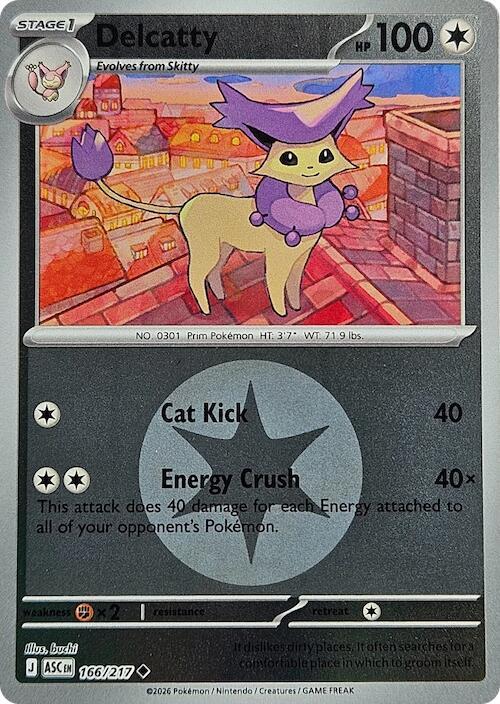Delcatty (Energy Symbol Pattern) 166/217 card from ME: Ascended Heroes
