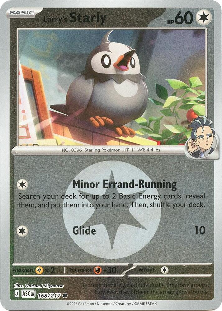 Larry's Starly (Energy Symbol Pattern) 168/217 card from ME: Ascended Heroes