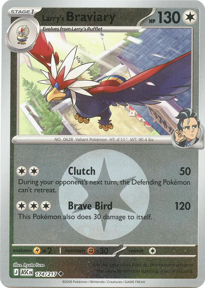 Larry's Braviary (Energy Symbol Pattern) 174/217 card from ME: Ascended Heroes