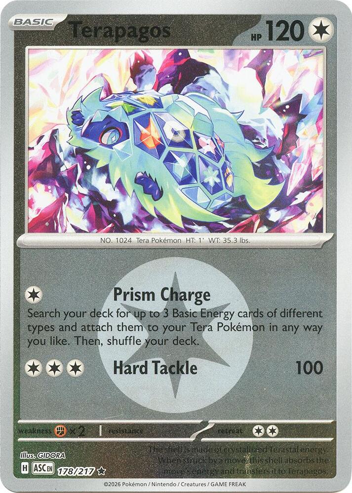 Terapagos (Energy Symbol Pattern) 178/217 card from ME: Ascended Heroes