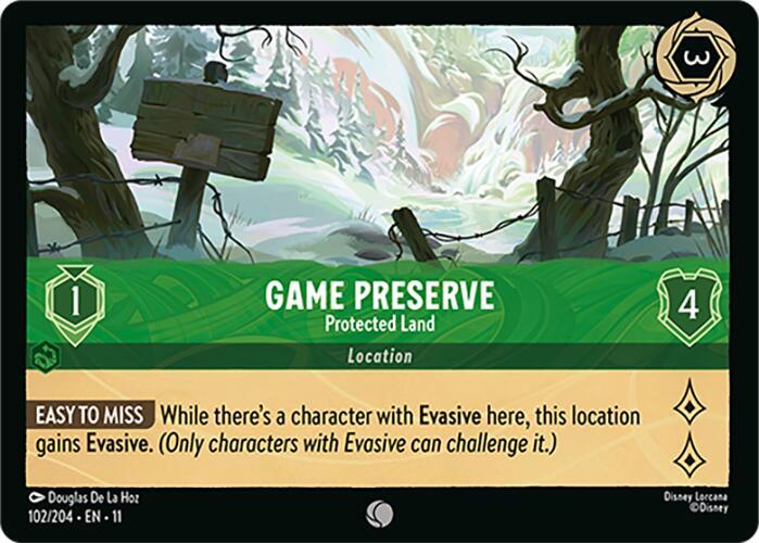 Game Preserve - Protected Land 102/204 card from Winterspell