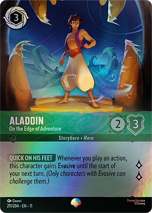 Aladdin - On the Edge of Adventure (Epic) 211/204 card from Winterspell