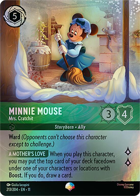 Minnie Mouse - Mrs. Cratchit (Epic) 213/204 card from Winterspell