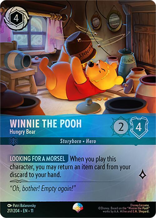 Winnie the Pooh - Hungry Bear (Epic) 217/204 card from Winterspell