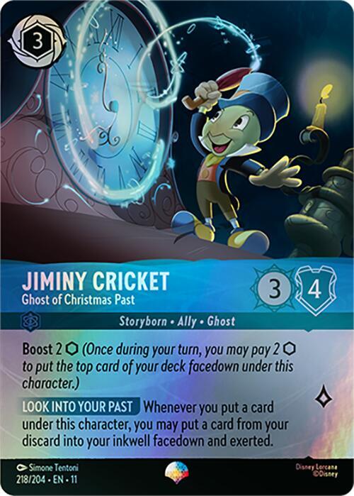 Jiminy Cricket - Ghost of Christmas Past (Epic) 218/204 card from Winterspell
