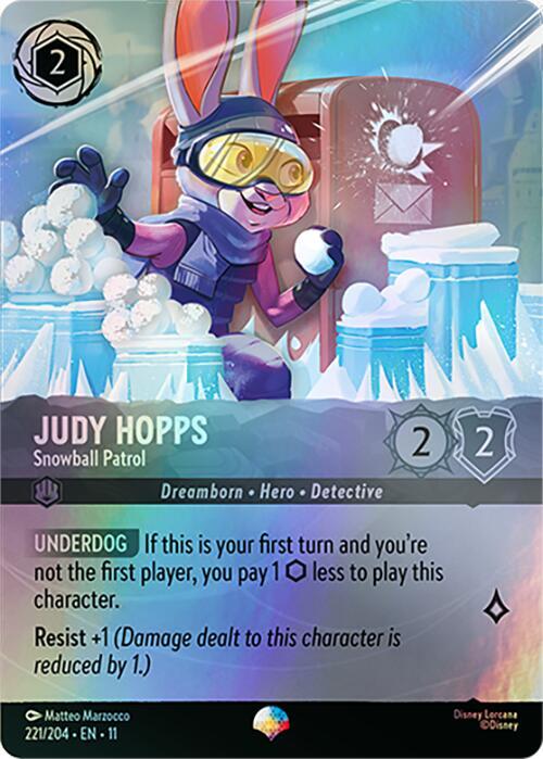 Judy Hopps - Snowball Patrol (Epic) 221/204 card from Winterspell
