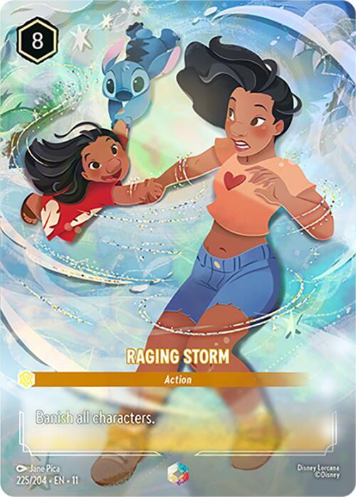 Raging Storm (Enchanted) 225/204 card from Winterspell