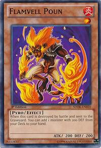 Flamvell Poun SDOK-EN010 card from Structure Deck: Onslaught of the Fire Kings