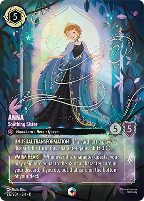 Anna - Soothing Sister (Enchanted) 227/204 card from Winterspell