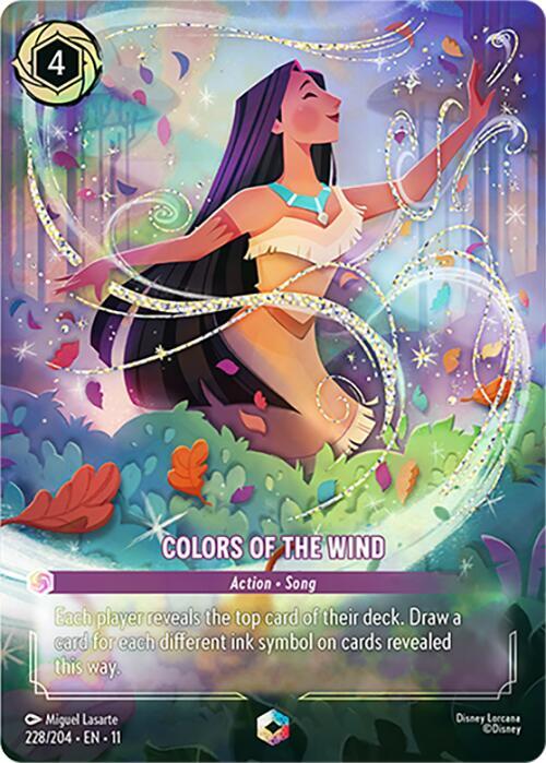 Colors of the Wind (Enchanted) 228/204 card from Winterspell