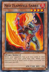 Neo Flamvell Sabre SDOK-EN011 card from Structure Deck: Onslaught of the Fire Kings