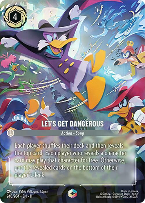 Let's Get Dangerous (Enchanted) 240/204 card from Winterspell
