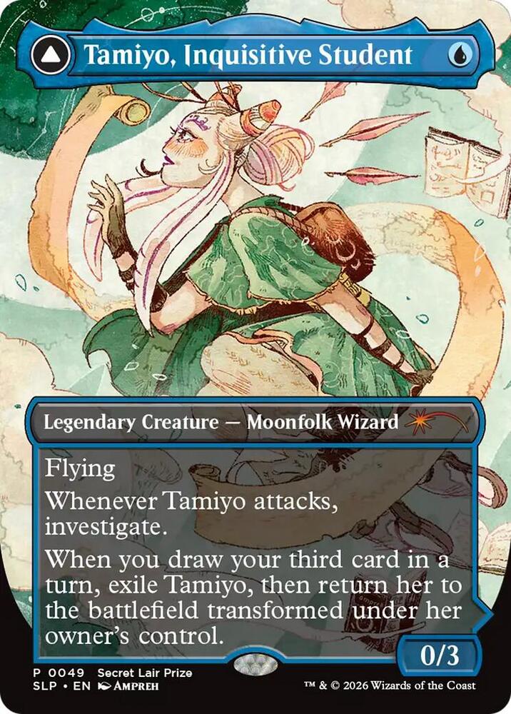Tamiyo, Inquisitive Student 49 card from Secret Lair Showdown