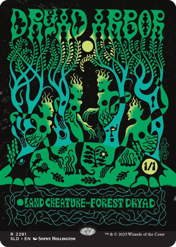 Dryad Arbor 2281 card from Secret Lair Drop Series
