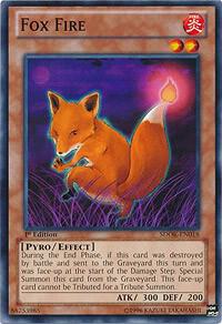Fox Fire SDOK-EN018 card from Structure Deck: Onslaught of the Fire Kings