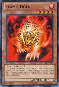 Flame Tiger SDOK-EN019 card from Structure Deck: Onslaught of the Fire Kings