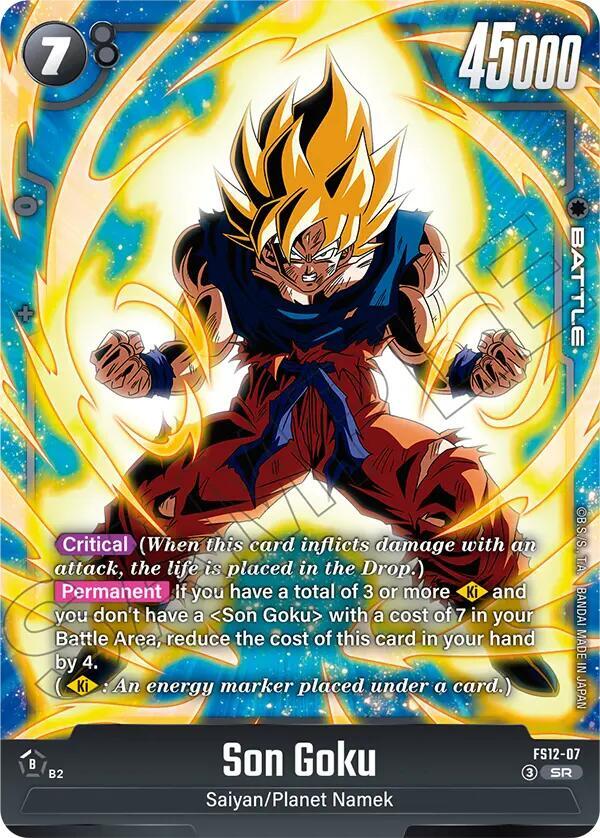 Son Goku FS12-07 card from Starter Deck EX: The Beat of Ki