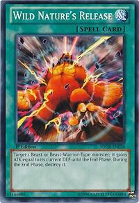 Wild Nature's Release SDOK-EN026 card from Structure Deck: Onslaught of the Fire Kings