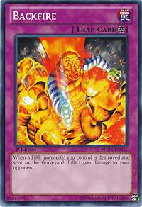 Backfire SDOK-EN031 card from Structure Deck: Onslaught of the Fire Kings