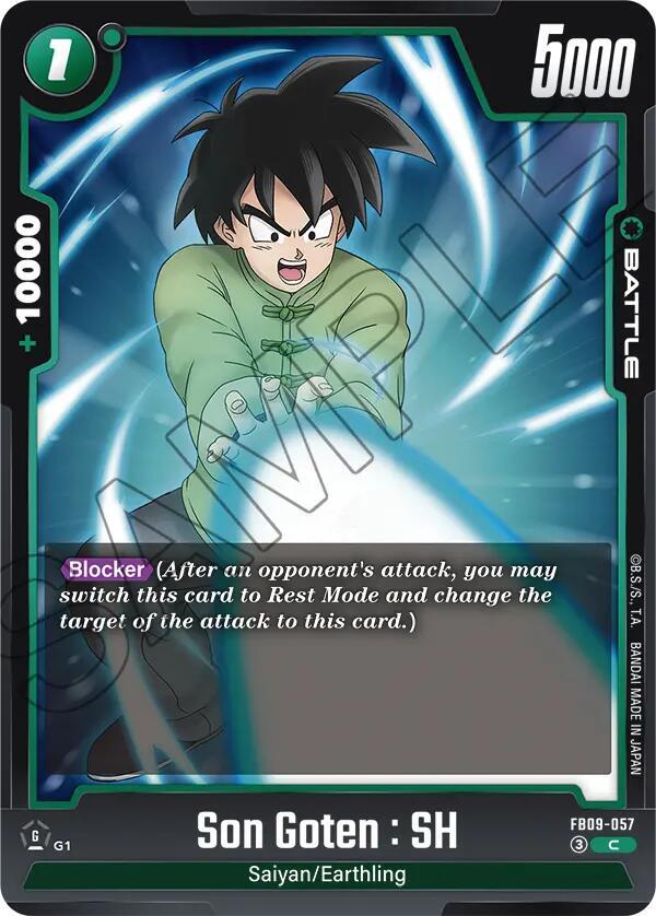 Son Goten : SH FB09-057 card from Dual Evolution