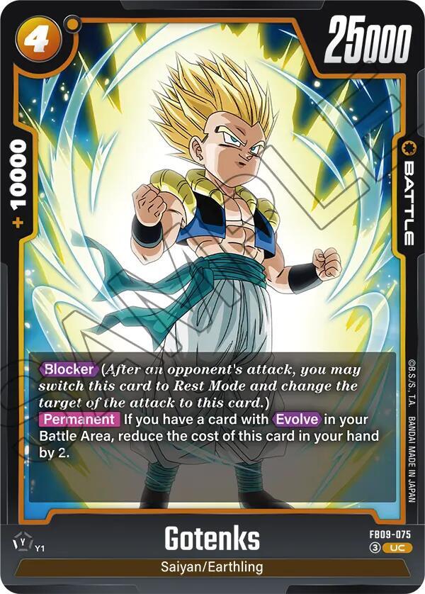 Gotenks FB09-075 card from Dual Evolution
