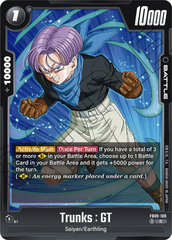 Trunks : GT FB09-108 card from Dual Evolution