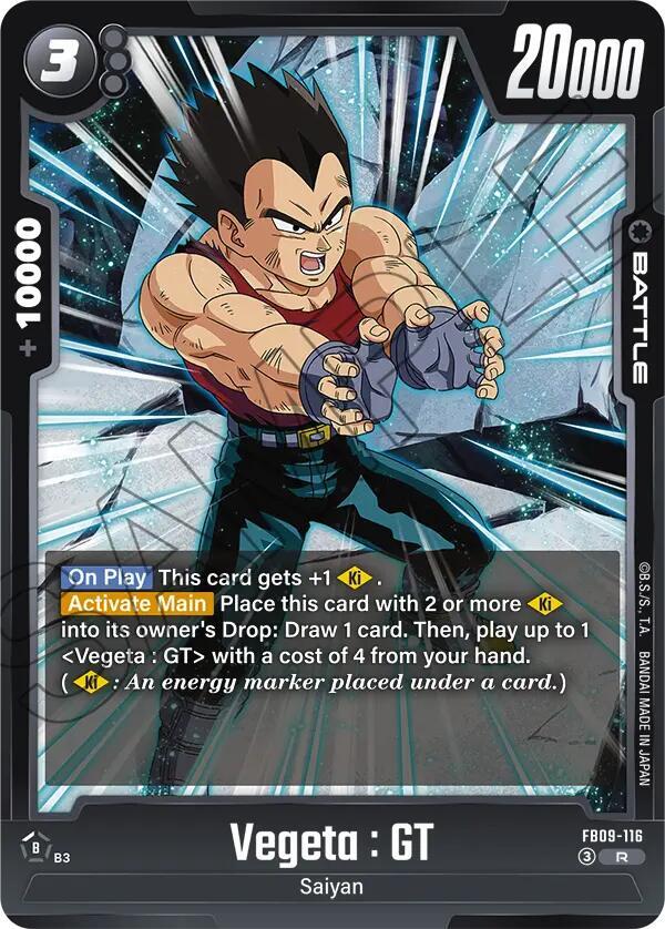 Vegeta : GT FB09-116 card from Dual Evolution