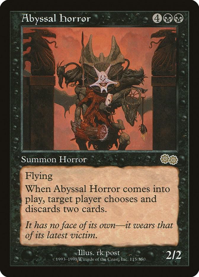 Abyssal Horror 115 card from Urza's Saga