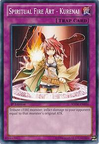 Spiritual Fire Art - Kurenai SDOK-EN036 card from Structure Deck: Onslaught of the Fire Kings