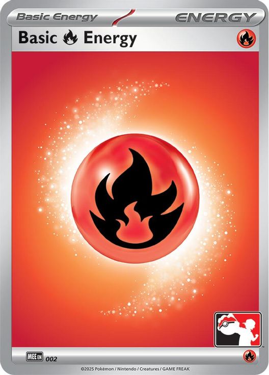 Basic Fire Energy - MEE002 2 card from Prize Pack Series Cards