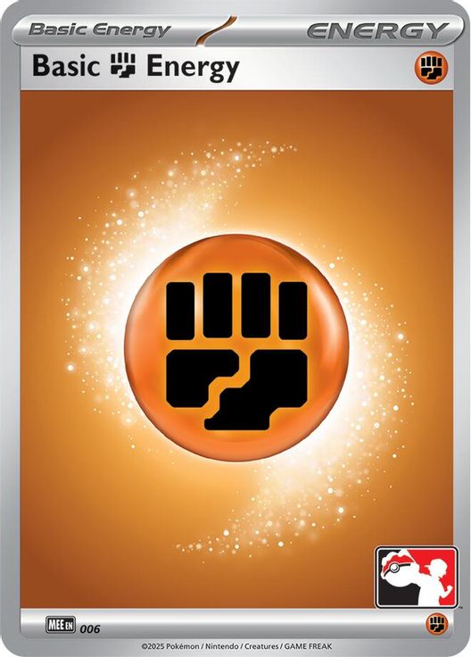 Basic Fighting Energy - MEE006 6 card from Prize Pack Series Cards