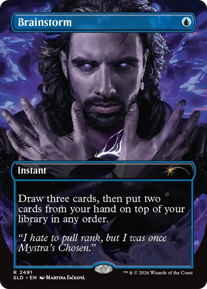 Brainstorm 2491 card from Secret Lair Drop Series