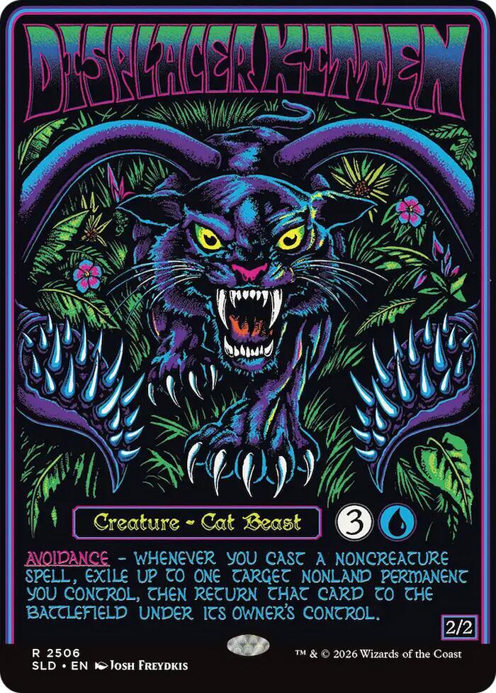 Displacer Kitten 2506 card from Secret Lair Drop Series