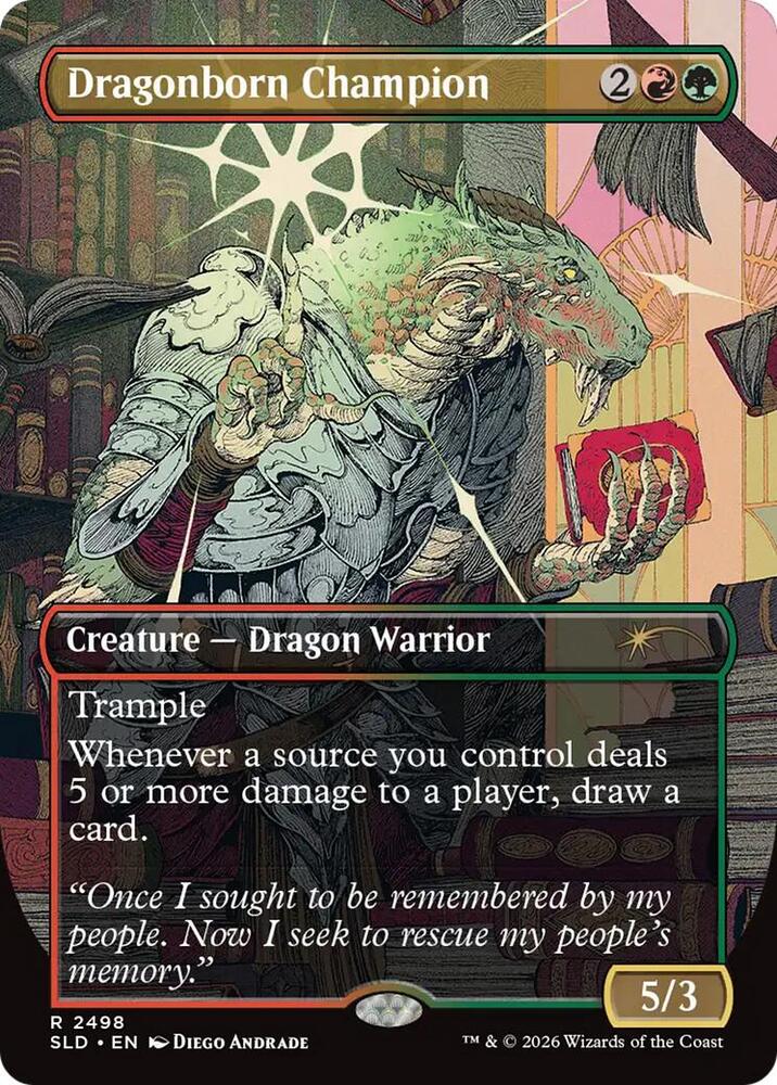 Dragonborn Champion 2498 card from Secret Lair Drop Series