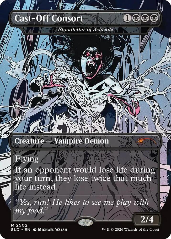 Cast-Off Consort - Bloodletter of Aclazotz 2502 card from Secret Lair Drop Series