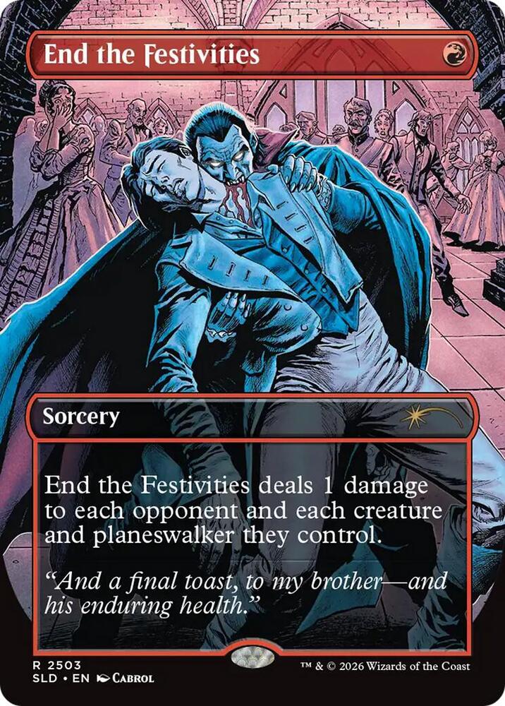 End the Festivities 2503 card from Secret Lair Drop Series