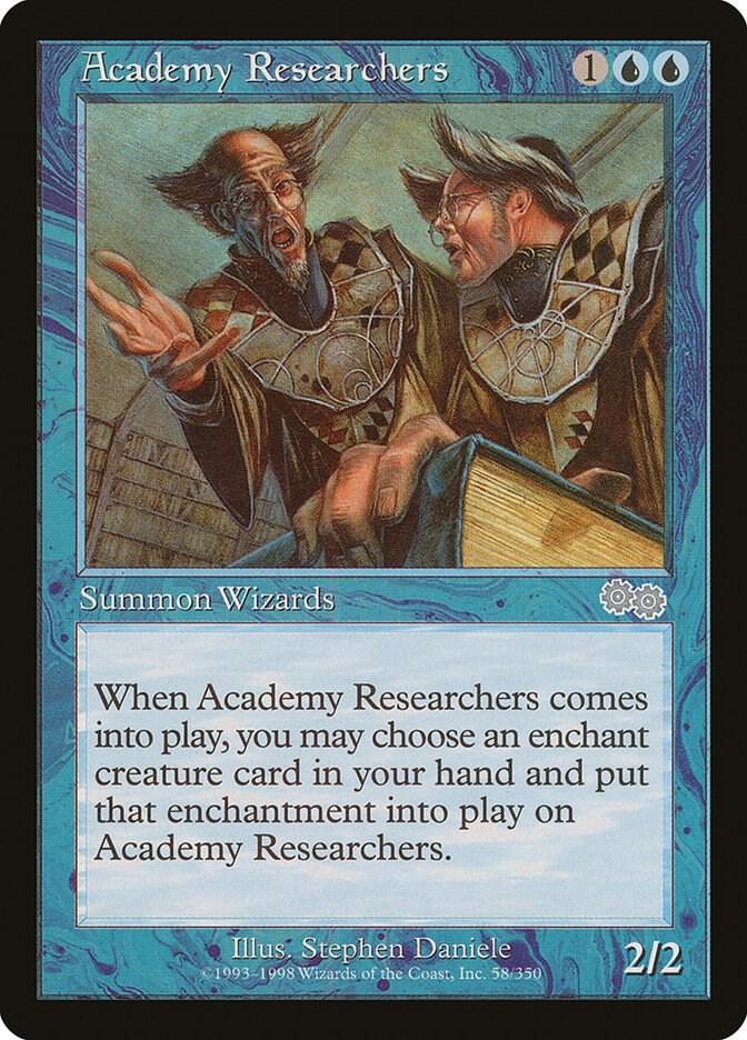 Academy Researchers 58 card from Urza's Saga