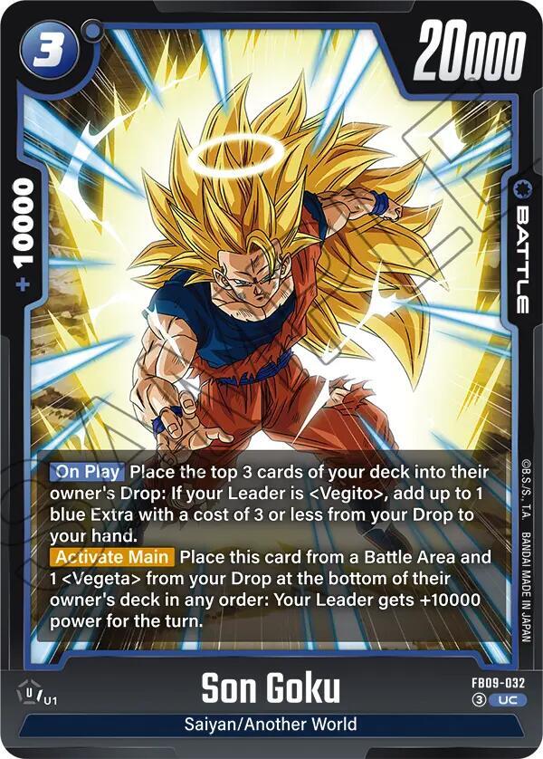 Son Goku FB09-032 card from Dual Evolution