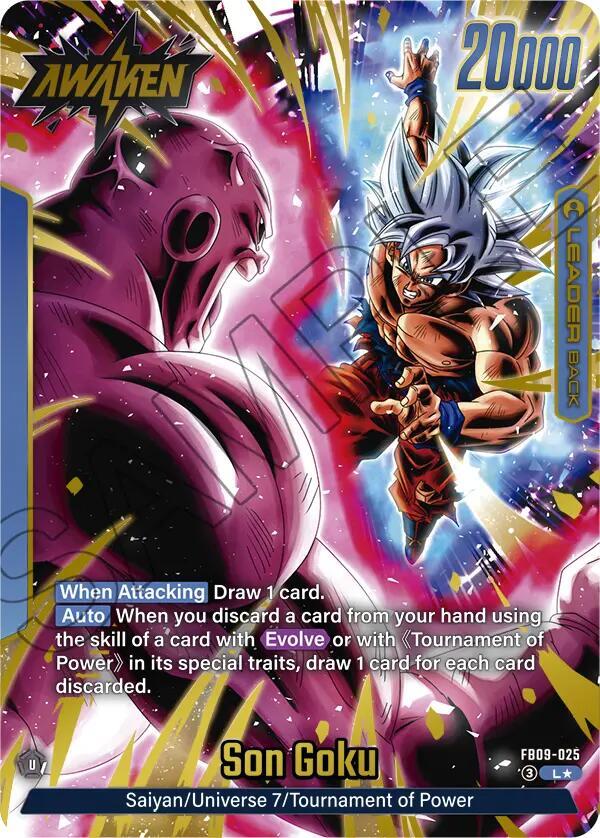 Son Goku (Alternate Art) FB09-025 card from Dual Evolution