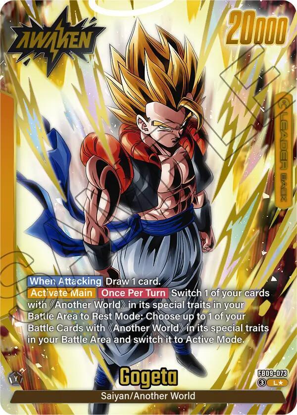Son Goku/Vegeta // Gogeta (Alternate Art) FB09-073 card from Dual Evolution