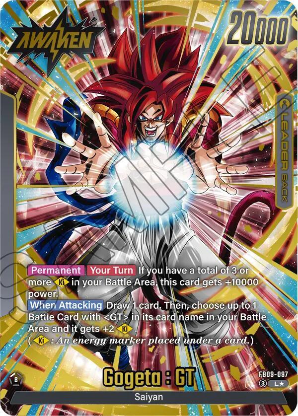 Gogeta : GT (Alternate Art) FB09-097 card from Dual Evolution
