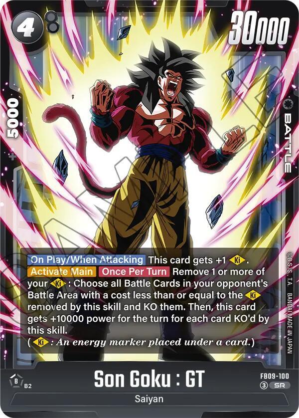 Son Goku : GT FB09-100 card from Dual Evolution
