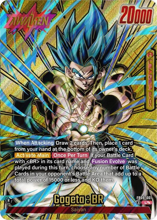 Gogeta : BR (Super Alternate Art) FB09-001 card from Dual Evolution