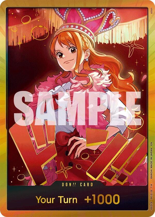 DON!! Card (Nami) (Gold) card from Extra Booster: One Piece Heroines Edition