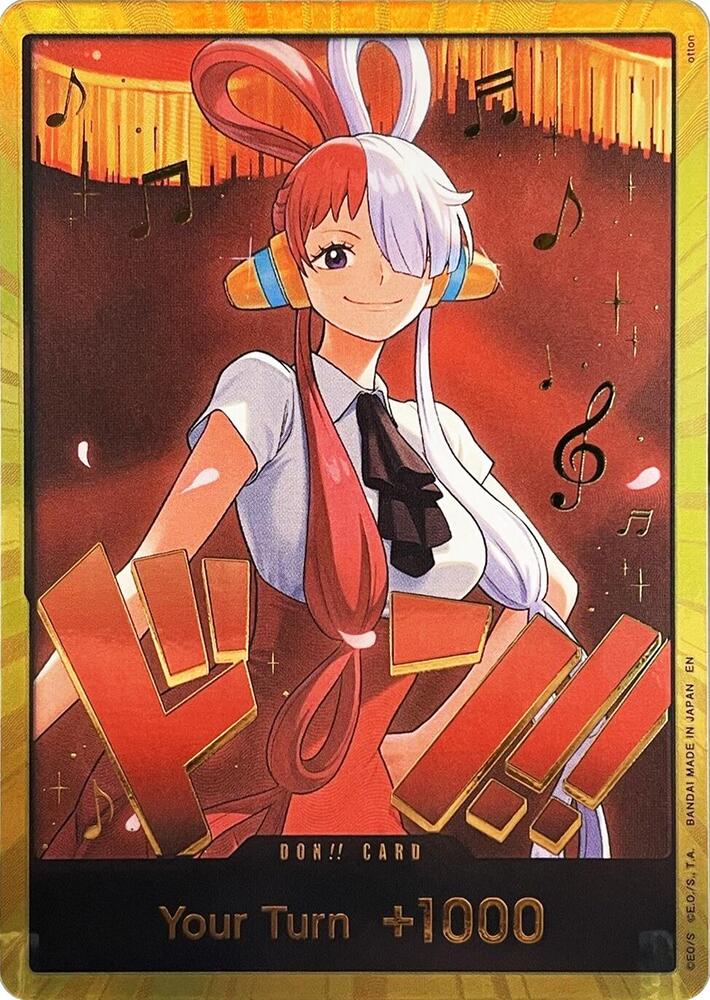 DON!! Card (Uta) (Gold) card from Extra Booster: One Piece Heroines Edition